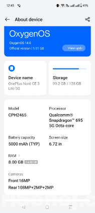 OnePlus Nord ce 3 Lite 5G